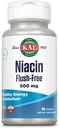KAL Niacin 500mg Flush Gratis - Vitamin B3 Supplement - Metabolisme og energi støtte - Hud, Nerve, Digestiv helse og sirkulasjonsstøtte - Vegansk vitamin, 60-dagers garanti, 60 Services, 60 Vegkaps