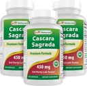 Best Naturals Cascara Sagrada 450 mg 250 kapsler (250 antall (pakke på 3))