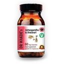 DR WAKDE's Ashwagandha & Shatavari Capsules (60 Veg Caps, Juvening Urter, Energistøtte, Ayurvedisk Supplement, Vegan, Herbal, Alt naturlig, laget i Storbritannia)