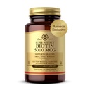 Solgar Biotin 5000 mcg - Støtter sunn hud, negler og hår - Støtter energiproduksjon og metabolisme - Vitamin B - Ikke-GMO, Vegan, Glutenfri - 180 count
