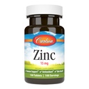 Carlson - Zink, 15 mg, Sink Supplement, Sink Gluconate, Immun støtte og hud helse, Sink Tabletter, Antioksidant, Sink Kapsler, 100 tabletter