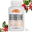 SIRUNES Berberine Supplement – Berberine HCL Diett Supplement for menn og kvinner – Ikke GMO Berberine 500mg – ideell for immun støtte, hjerte, kolesterol nivåer 120 kapsler