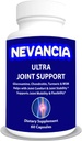 Ultra Joint Support - Glukosamin, Chondroitin, Turmeric, MSM, Boswellia, Bromelain, Metionin – Hjelper med felles komfort og stabilitet – Støtter felles fleksibilitet og mobilitet - 60 Kapsler