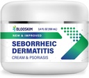 Seborrheic dermatitis ansiktskrem – ansikts-, Scalp- og kroppens moisturizing behandling for flaky, kløende hud – daglig lotion for psoriasis og dermatitt relief - menn og kvinner - 3.4 Fl Oz