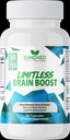 Limitless Brain Boost (60 caps) - Minne, fokus, mental klarhet - Nootropics vitenskapelig formel for å forbedre ytelsen, Super Ginkgo Biloba, St John Wort Extract, DMAE