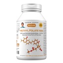 ANDREW LESSMAN Metyl Folat 1000mg - 240 Kapsler - 1000mg L-Metyl Folat, Potent nivåer av essensiell vitamin B9. støtter sunn hjerte, hjerne, immun og graviditet. Lett å svelge kapsler