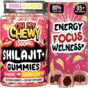 Pure Himalayan Shilajit Gummies - høy potens Gold Grade Resin - Energi Boost og immun støtte for menn og kvinner med Ashwagandha og Shatavari - 60 Gummy - Strawberry & Banan