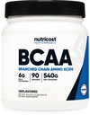 Nutricost BCAA Powder 2:1:1 (90 Serveringer, Ingen Flavor tilsatt) - Branched Chain Aminosyrer
