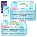 Flushable hemorroide Wipes Medisinert heks Hazel Wipes Ph balansert | 304 greve fragrance gratis voksen hemorroide behandling heks hazels tørke for rumpe lettelse suge