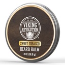 Vikingrevolusjon Søt tobakk Beard Balm - Tobak Scented Beard Butter med Argan Olje & Jojoba Olje - Softens og moisturizes Beards for menn (2oz, 1 Pack)