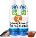 Bare naturlig kjæledyr Wild Alaskan lakseolje for hunder og katter - Omega 3 & 6 Supplement for kjæledyr - EPA & DHA Fiskeoljer, all naturlig felles støtte, fremme sunn hud, coat & hjerte - 20 Fl Oz (Pack of 2)
