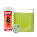 8Greens Supergreens Tabletter Super Greens Powder Superfood Tablett, Metabolisme Immunitet og fokus, Daglige Grønner Effervescent Tabletter, Organisk: Aloe Vera, Spirulina, Klorella, Blod oransje, 10 Serveringer