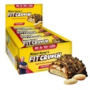 FITCRUNCH Full størrelse Protein Bars, 6-lags baket bar, 6g sukker, Glutenfri og myk Kake Core (12 Barer, Peanut Butter)