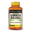 Mason Natural Ginkgo Biloba, 1 måneds forsyning, hjelper til å forbedre mental varsling og støtte optimal hjernefunksjon, 60 kapsler