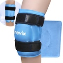 REVIX 19" Ekstra stor kne ispakke Wrap rundt hele kneet, Reusable Gel Cold Pack for discomfort og post-workout tretthet, kald komprimering, forbedre komfort og gjenoppretting