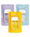 Touchland Power Mist Hydrating Hand Sanitizer Spray, BLOSSOM Trio Set (Lavender, Vanilla, Regnvann), 1 FL. OZ. Reisestørrelse (sett av 3)