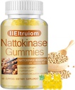Nattokinase Supplement 8000 FU(400mg) Per Servering, Hawthorn & Beet Root Extract, Nattokinase Gummies Tradisjonell Natto Extract Source, 60 greve
