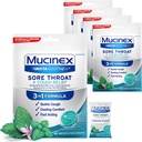 Mucinex InstaSoothe Sore Throat + Cough Relief Alpine Urter & Mint Flavor, Raskt fungerende, kjølekomfort, kraftig Sore Throat Munnsmerter Reliever, 40 Medisinerte dråper (40 greve av 5)