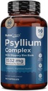 Psyllium Complex ® 11-Ingredient Psyllium Husk kapsler med Psyllium pulver, Slippery Elm & Ginger å rense og støtte Digestiv System Helse ® 180 Kapsler