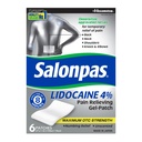 Salonpas Lidocaine 4% smertestillende Gel-Patch, 6 greve, for tilbake, hals, skulder, kne & elbow smerte