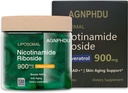AgnPHDU- Liposomal Nikotinamid Riboside 120 kapsler, resveratrol, Quercetin - NAD Supplement for anti-aldring, energi, fokus 900 mg kosttilskudd
