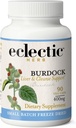 ECELTIC INSTITUTE Rå fersk fryse-Dried Non-GMO Burdock | Digestiv støtte | 90 CT (400 mg)
