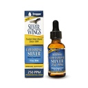 Naturlig bane sølv vinger kolloidal sølv væske - forbedret immunstøtte Supplement - 250ppm (1250mcg) - 1oz Dropper