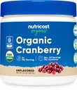 Nutricost Organic Cranberry Powder, 8 oz, 5G per servering - Ikke-GMO, Glutenfri