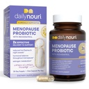Daglig Nouri Menopause Probiotika for kvinner Hormonal Balance, Hot Flashes, Natt Sweats & Gut Helse | 3 klinisk studerte Strains + Resveratrol & Omega | 30-dagers forsyning