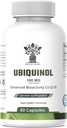 Ubiquinol CoQ10 100mg - Forbedret biotilgjengelighet, høy absorpsjon kosttilskudd - ikke-GMO, Glutenfri for hjerte helse og kardiovaskulær støtte, 60 kapsler