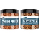 Jordbårne elementer Cayenne Pepper & Slippery Elm Bundle (200 kapsler hver) ren og ufortynnet, Ingen tilsetningsmidler