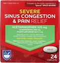 Rite Aid Dagtid Alvorlig Sinus Congestion & Smerte Relief - Acetaminophen, 325 mg - 24 Caplets