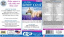 SU-PER Show Coat Supplement for hester - støtter myke, silke og skinnende Coat - raskere man og tail vekst - Aminosyrer, B-kompleks vitaminer og mineraler - 12,5 pund, 3 måneders forsyning