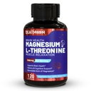Magnesium L-Treonin Capsules, Magnesium Threonin Supplement, 1900 mg Magnesium L-Treonin, Ikke GMO, Glutenfri - 120 Veg Kapsler