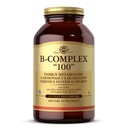 Solgar B-Complex "100", 250 Grønnsaker Kapsler - Nervesystemstøtte - Støtter energimetabolisme - Ikke-GMO, Vegan, Glutenfri, Dairy Free, Kosher - 250 Services