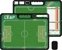 LEAP Coach Board Premium Taktisk utklippstavle To sider med full & halv domstol tørr slette markør Board for Basketball, Baseball, Fotball, Fotball, Hockey