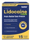Sumifon 4% Lidocaine Patches Plus 1% Menthol - 15 teller maksimal styrke OTC smerte lindring patches for rygg ache Stiff hals ledd smerte muskel Soreness