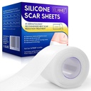Ny gjennomsiktig silikon Scar Sheets(1,6\" x 120\" tommer - 3M), Away Scar Tape,Scar Strips, Reusable, Professional Scar Removal Sheets for C-avsnitt, Kirurgi, Burn, Keloid, Acne et, Scar Patch.