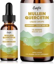 Catfit lymfatiske dressing Drops for lunger - Mullein Leaf Extract flytende Supplement - Lunge rengjøring for røykere - Kraftig Mullein Tinktur for immune, hud og pustende helse støtte - 1 Fl Oz