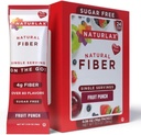 Sukkerfri frukt Punch Flavored Psyllium Husk, 24 Fiber Packets