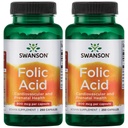 Swanson folsyre 800 mcg (1Vitamin 335 mcg Dfe Folat) 250 kapsler (2 pakke)