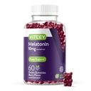 Viteey Melatonin Gummies 10 mg - sove gummer for voksne ekstra styrke Melatonin - Vegan, GMO Gratis, Glutenfri - 60 Count