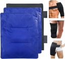 Stor Gel Mykt fleksible ispakker for skader, Reusable Freezer Cold Pack, Hot Cold Compress Therapy, 2 Pakker Gel Pads for Rygg, Skulder, Knee, Hip, Ben, Armskader, 11"x14"