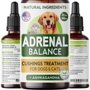 Saldo for hunder og katter - Cushings behandling for kjæledyr, Аdronаl Support w/Ashwagandha, Licorice Root, Rhodiola Rosea - beste Cushings behandling for hunder - 2oz Harmony Herbal Drops