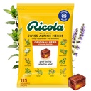 Ricola Original Herb Cough Drops, 115 greve, Cough Suppressant & Throat lindring dråper med naturlig kildet Menthol, glede Herbal smak for grender & Throat Irritation Symptom Relief