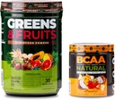 Nutrologi Grønn og Frukter Powder-Naturlig laget Superfood, Sjokolade (30 serveringer) BCAA Naturlig, Plant Basert BCAA pulver, Orange Coconut Flavor (30 Serveringer)