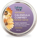 All-Purpose Calendula & Comfrey Herbal Salve 2oz, Fragrance Free, Naturlig Herbal Ointment, Tørr hud beroligende balsam, kløe relief, organiske ingredienser