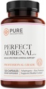 Pure Recepts Perfekt Adrenal støtte Supplement med vitamin, B6 for økt utholdenhet, fremmet tretthet relief, adrenal funksjon & immunsystem støtte - USA laget - 120 greve