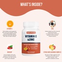 Vitamin C 1000mg med sink, rose HIPS og Citrus Bioflavonoider, immunstøtte Supplement Antioksidanter Beskyttelse, 300 kapsler