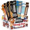 Anabar Protein Bar, Protein-pakket Candy Bar, Verdens beste Tastende Protein Bar, Ingen sukkeralkoholer, høyt protein, Fantastisk Delicious, 20 gram protein (12 Bars, Variety Pack)